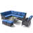 Grey Frame/Blue Cushion