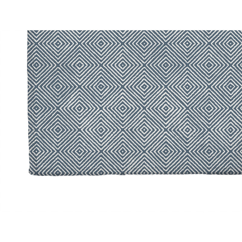 Tapis de jeu Ikat, Bleu, Rectangle 60 po x 84 po
