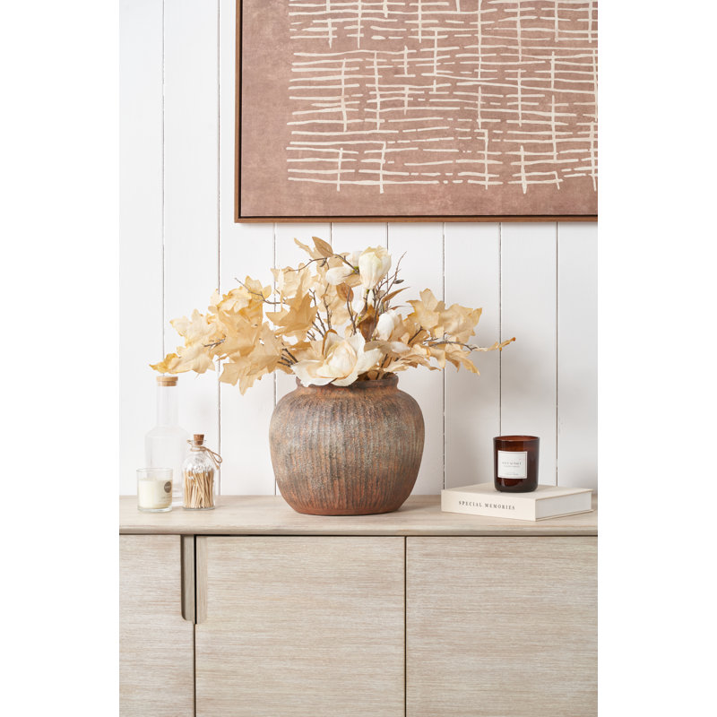 Fibrestone Table Vase, Round