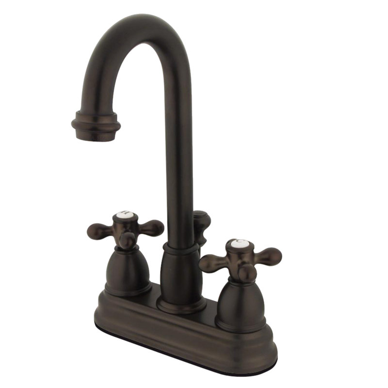 Robinet de salle de bain central avec ensemble de drain, Bronze huilé