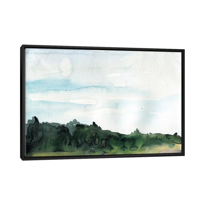 « into the thé », reproduction d’impression sur toile, H 18 po x l 26 po x P 1,5 po, Toile avec cadre noir, Pas de tapis