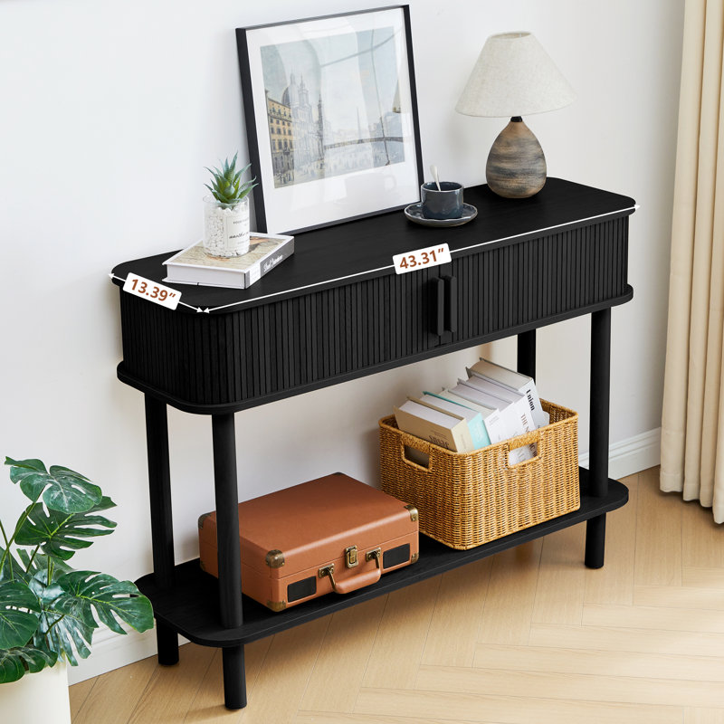 43.31'' Console Table, Black