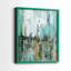 «Abstract Turquoise Forest I», reproduction encadrée de qualité supérieure - prête à être accrochée - aucun clou requis - aucun clou requis-559780148-559780143