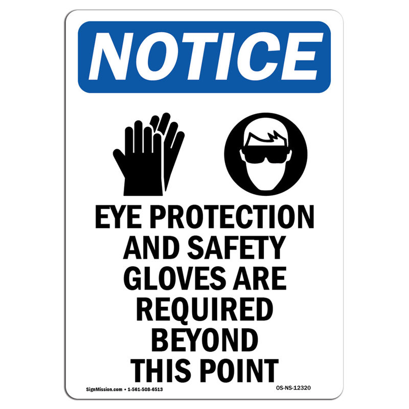 Protection des yeux et panneau