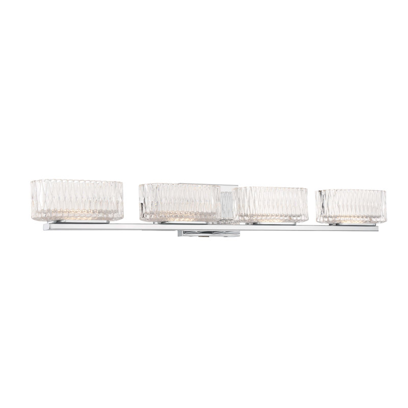 Mercer41 Mayana Chrome With Clarity Led Light Bath, 4