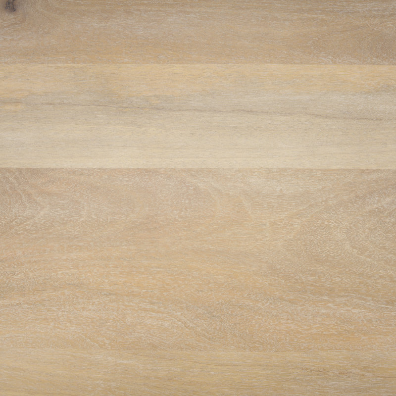 Jurine Mango Wood + Travertine Dining Table, 42" W x 94" L