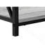 Table d'appoint, table d'appoint, table de bout, table de chevet, lampe, salon et chambre à coucher, stratifié gris, métal noir-1353884294