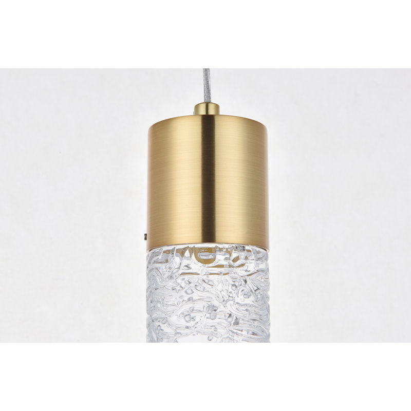 Ailynn 1 - Light LED Pendant, Gold