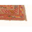 Tapis rouge foncé noué à la main de conception unique 2 pi 5 po x 6 pi 2 po Jnr
