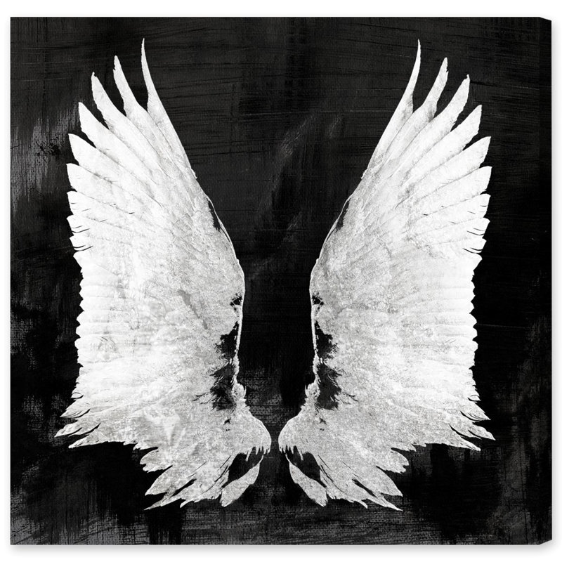 «My Night Wings», reproduction d'art sur toile tendue, H 16 po x l 16 po x P 1,5 po, Toile tendue