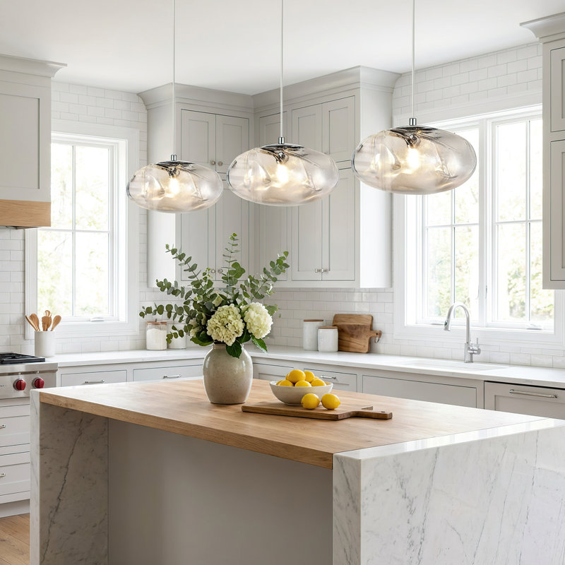 1-light Single Pendant For Kitchen Island