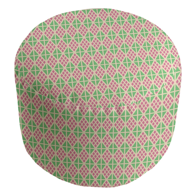Repose-pieds Avicia, Mauve / vert / beige