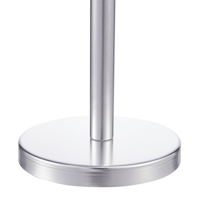 Courtne Aluminum Round Floor Mirror