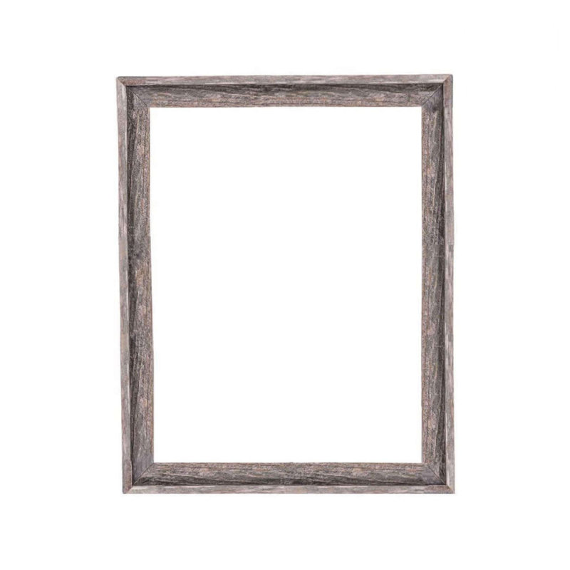 Cadre 18 po x 24 po en bois massif gris