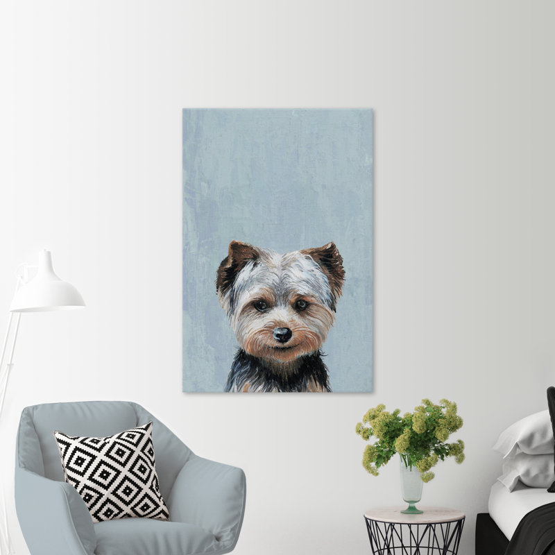 «Mischievous Dog», reproduction sur toile tendue, H 24 po x l 16 po x P 1,5 po