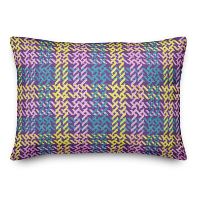  Coussin décoratif en polyester écossais intérieur / extérieur