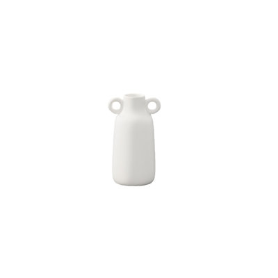 Ceramic Urn Vase Matte Finish White