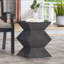 Table d'appoint d'extérieur en béton léger