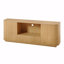 Meuble télé 64 po, buffet arrondi, armoire de rangement, armoire à rayures verticales en bois 64 po-2015703364