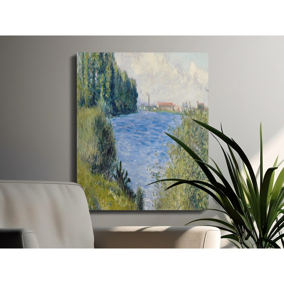 Impressionist River Landscape Canvas Wall Art