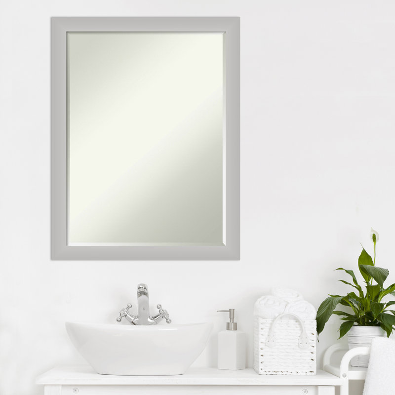 Petit miroir mural biseauté à faible lustre