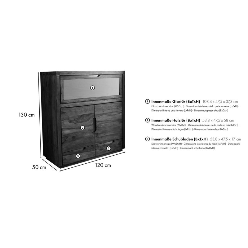 Duke 120cm Sideboard
