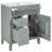 Solid Wood Bathroom Vanity with Ceramic Undermount Sink