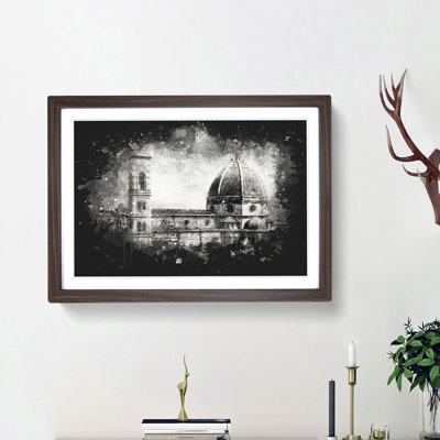 Florence Cathedral in Italy - Picture Frame Graphic Art Print