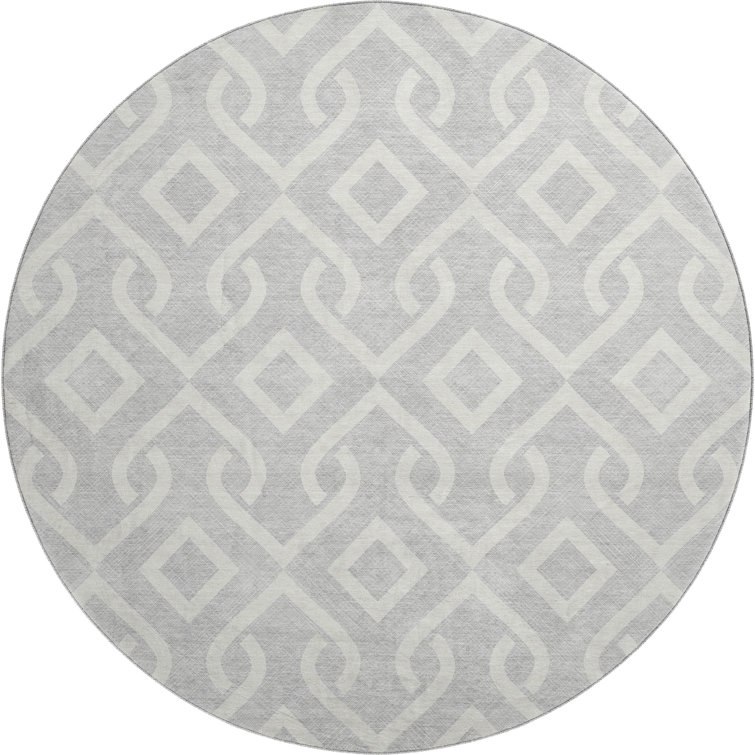 Premium Machine Washable Cerrito Silver Rug