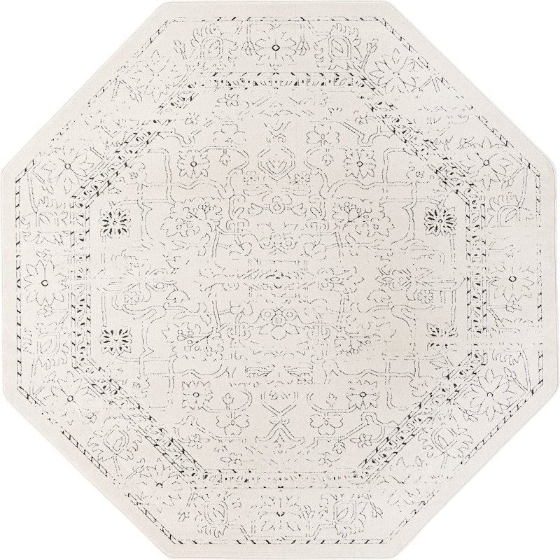 Mekalah Oriental Indoor Rug, Octagon 7'10"