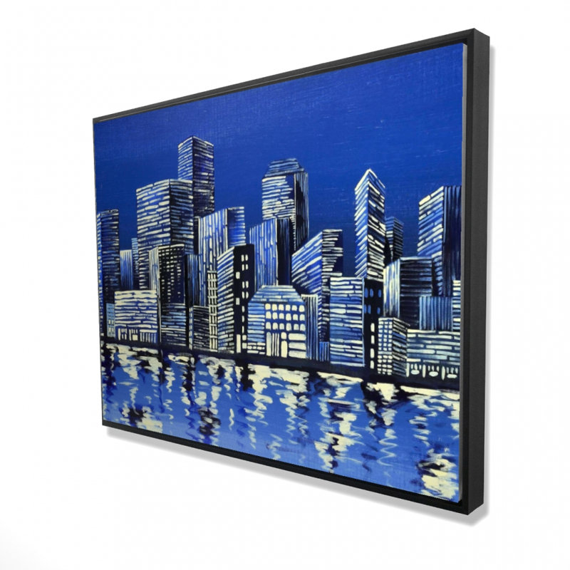 " City In Blue " on, H 36 po x l 48 po