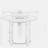 Circular propane pit table with lava rock