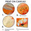 «White Orange Vibrant Burst Marigold», ensemble de reproductions d'art mural souci-1628969313