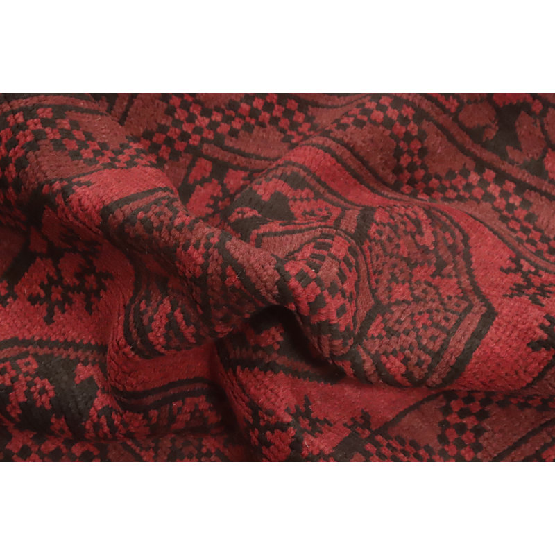 Tapis de couloir oriental afghan Elephant