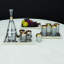 3 Piece Stepped Nesting Tray Set-Nickel
