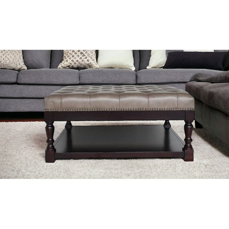 Table basse avec tablette au sol