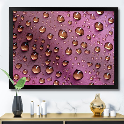 " Pink Rose With Raindrops "