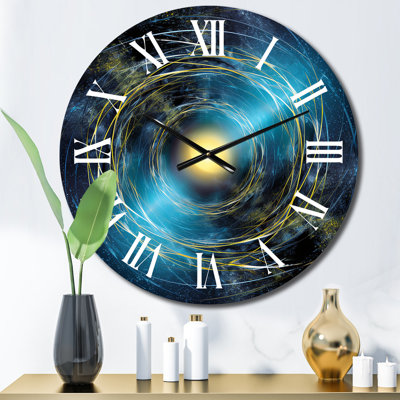 Horloge murale en métal
