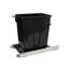Poubelle coulissante simple Glidez avec base en acier chromé et bac de 5 gallons-86528843-97828357