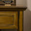 Table d'appoint avec rangement, table de bout rétro avec tiroir et tablette ouverte, table d'appoint