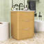 Meuble-lavabo autoportant peu encombrant avec lavabo en céramique et tiroirs de rangement pour petits espaces