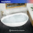 65'' x 33'' Freestanding Soaking Solid Surface Bathtub