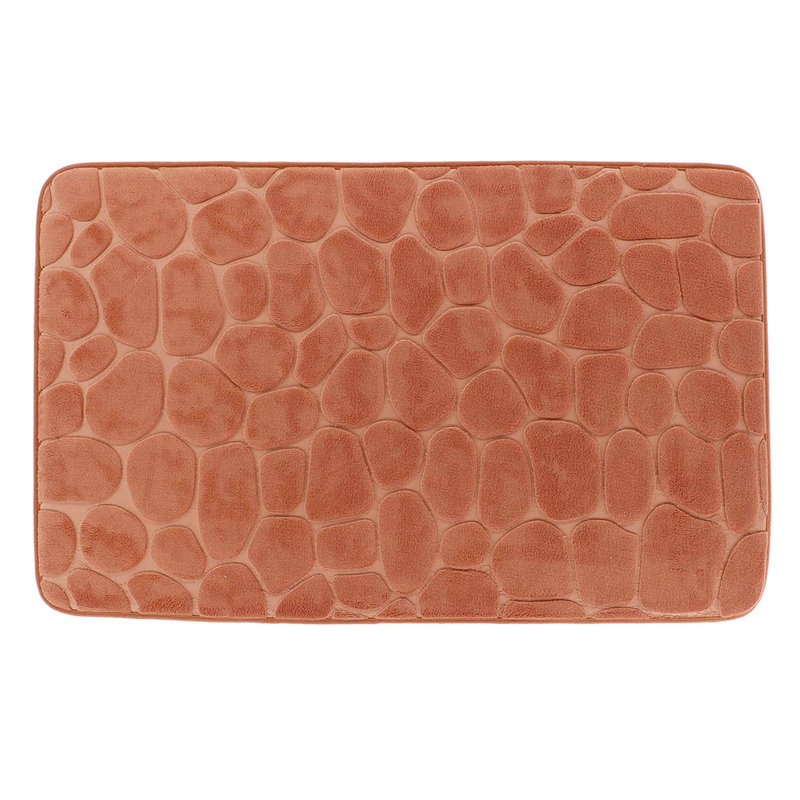 Tapis pour salle de bain Cobble Stone, Orange