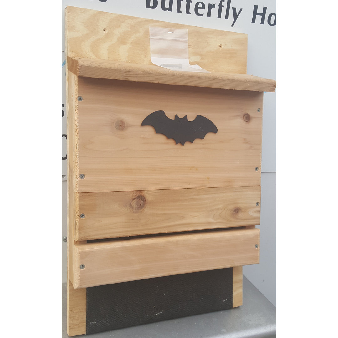 Paden 22'' H x 14.5'' W x 3'' D Wall Bat House Millwood Pines