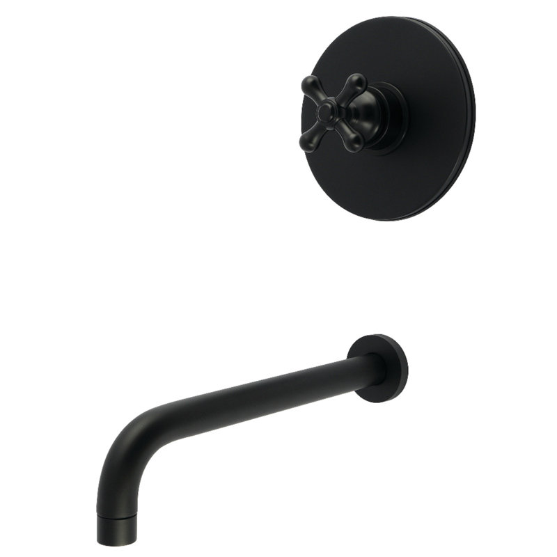Robinet de baignoire à pression équilibrée Kingston, Noir mat