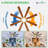 66 Inch Large Ceiling Fan with Light, Modern 8-Blade Black Indoor Outdoor Fans with Remote App Control Dimmable Light, Quiet DC Motor Reversible 6 Speed Timer-652494717-652494718-652494714