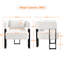 70.5cm Wide Upholstered Barrel Chair, Boucle Accent Chair with  Lumbar Pillow-181341545