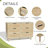 Scot 43.3'' W Natural Rattan 6-Drawer Dresser
