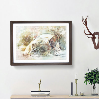 Fawn French Bulldog - Picture Frame Painting Print