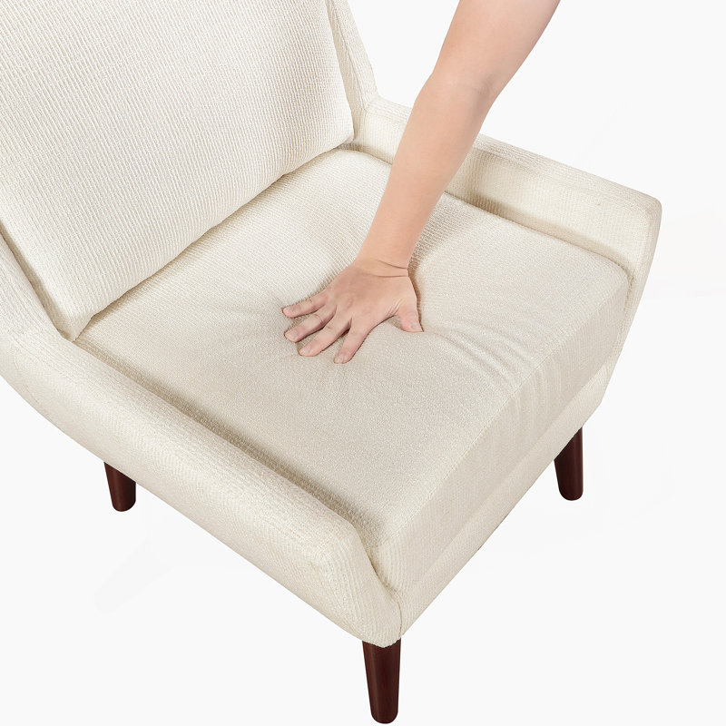 Fauteuil d'appoint en chenille, Beige